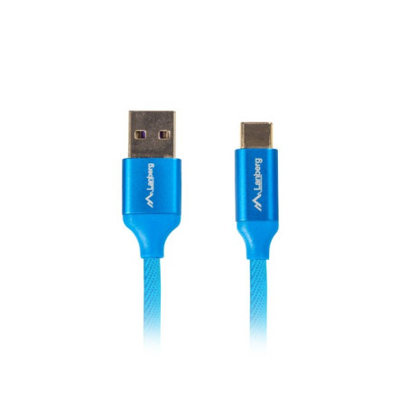 cavo usb 2.0 - micro usb b lanberg premium 1.8m blu [ca-usbm-20cu-0018-bl]