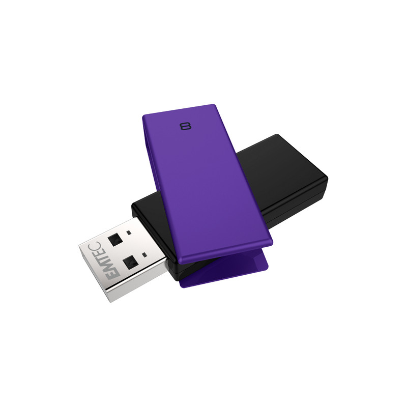 pen drive 8gb emtec c350 usb 2.0 nero/porpora [ecmmd8gc352]