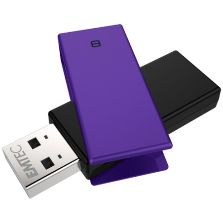 pen drive 8gb emtec c350 usb 2.0 nero/porpora [ecmmd8gc352]
