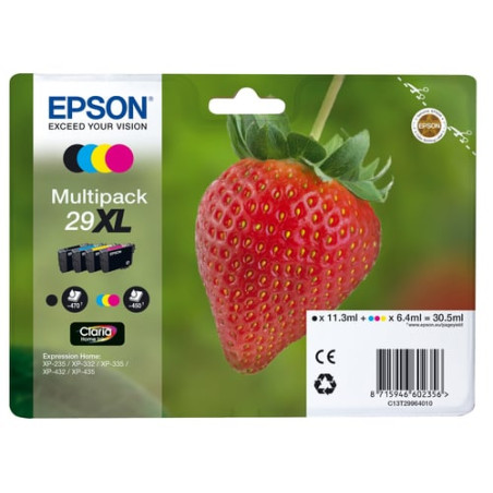 Cartuccia epson 29xl cmyk multipack n/c/m/g per epson xp-235/332/335/432/435