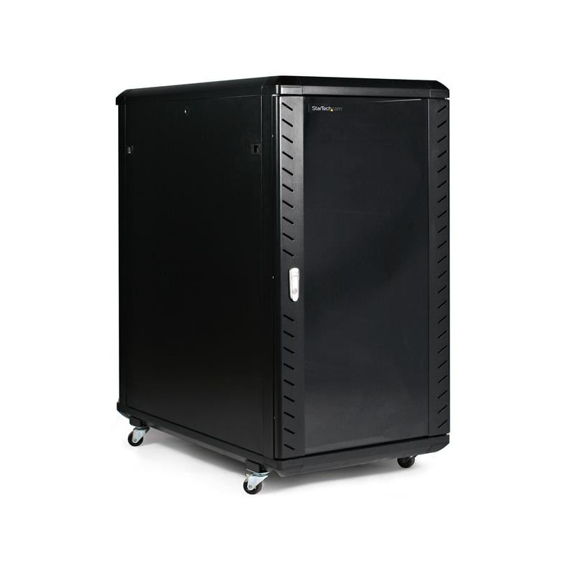 armadio rack per server 36" startech chiuso a ribalta 22u [rk2236bkf]