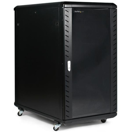 armadio rack per server 36" startech chiuso a ribalta 22u [rk2236bkf]