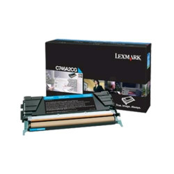 Toner lexmark c746a3cg per c746/748 7000pag ciano [c746a3cg]