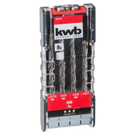 set punte kwb per pietra 8pz 109145