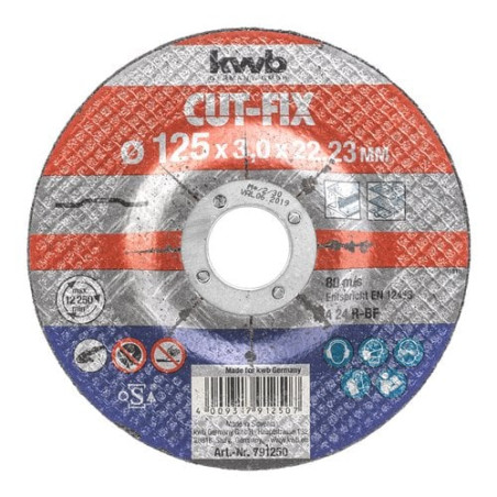 disco da taglio kwb easy-cut per il metallo 125 x 22.23 x 3mm