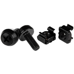 viti startech.com per server rack m6x12mm 100pz nero [cabscrewm62b]