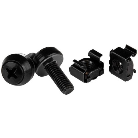 viti startech.com per server rack m6x12mm 100pz nero [cabscrewm62b]