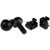 viti startech.com per server rack m6x12mm 100pz nero [cabscrewm62b]