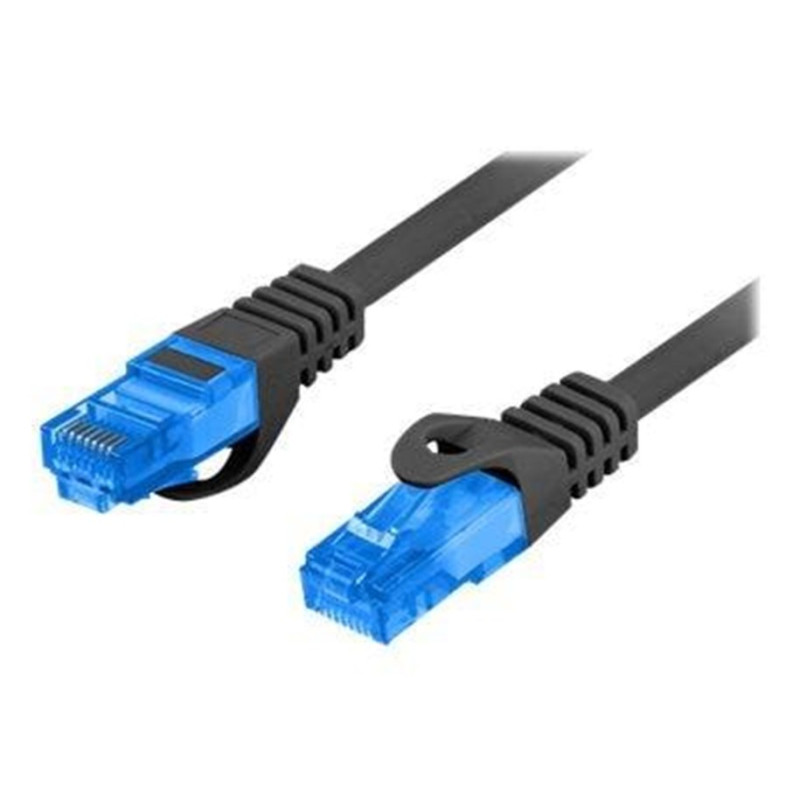 cavo di rete lanberg s/ftp cat 6a 3m rj-45 nero/blu [pcf6a-10cc-0300-bk]