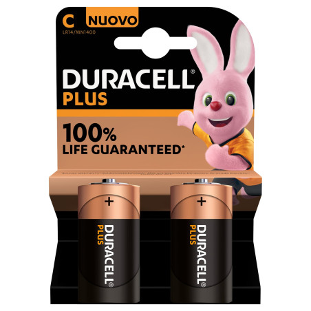 pile alcaline duracell alka plus c 2pz [141827]