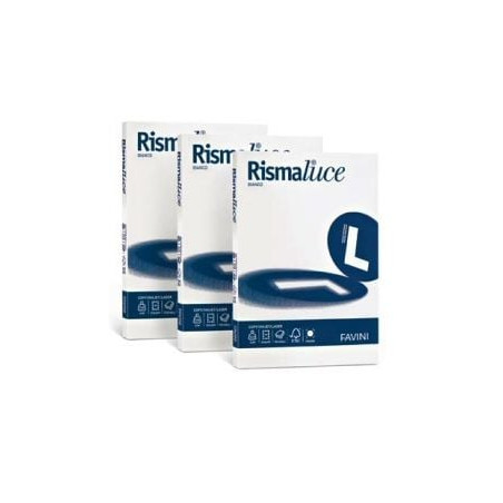 Carta in risma bianca favini 200 fogli a4 140gr rismaluce [a650204]