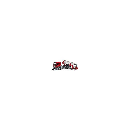 modellini bruder autocarro man tgs con container scarrabile e caricatore