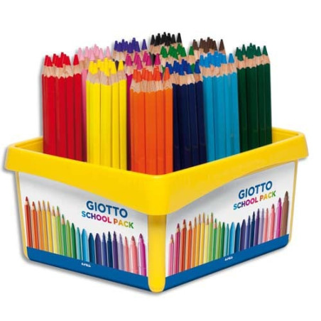 matite colorate giotto cf108 mina5.5mm/12colori/lung.18cm/diam.0.5cm/108pz