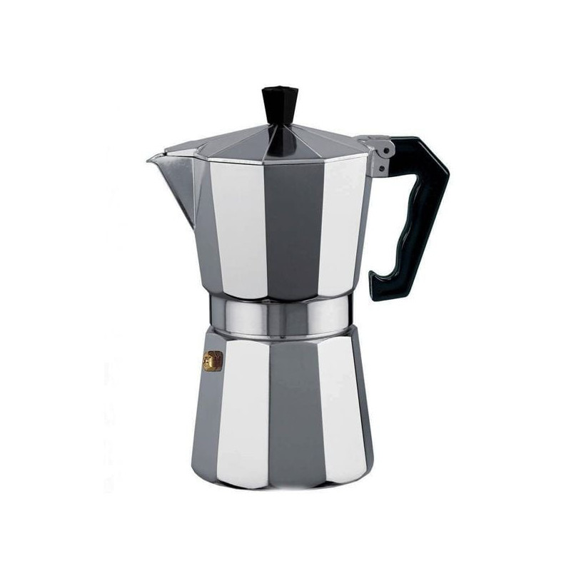 caffettiera borella polo da 9 tazze grigio [21045]