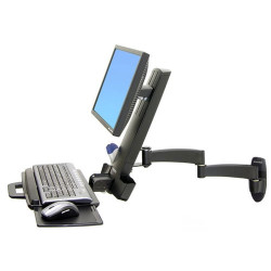 Supporto monitor ergotron 200 combo arm per lcd fino a 24" e