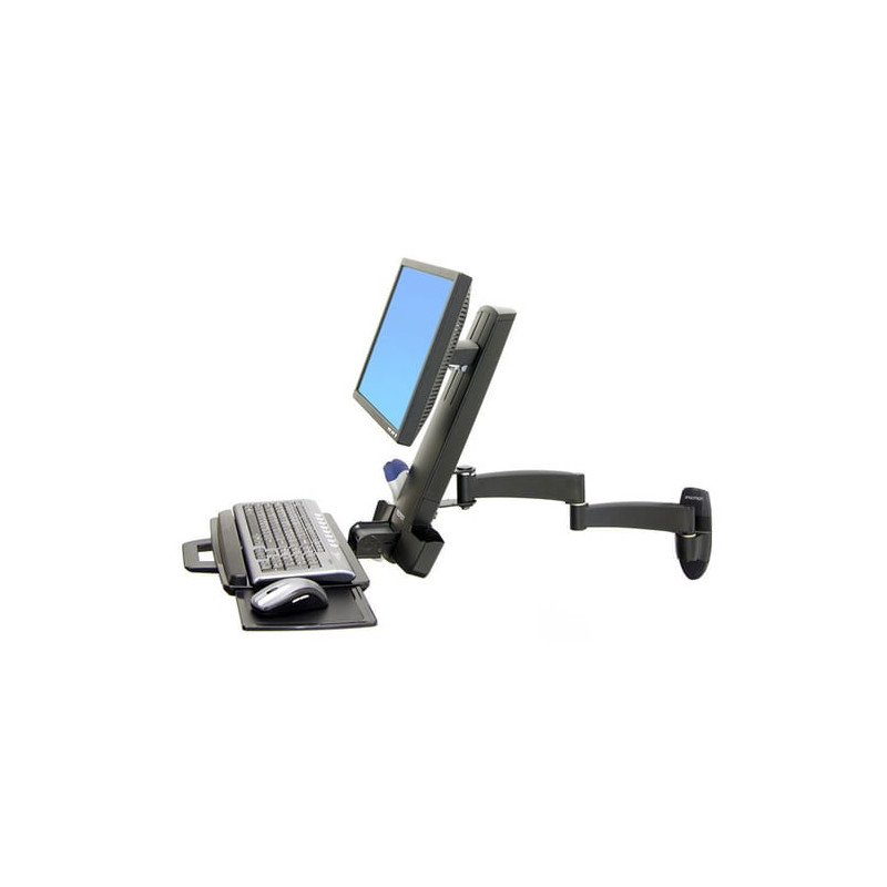 Supporto monitor ergotron 200 combo arm per lcd fino a 24" e
