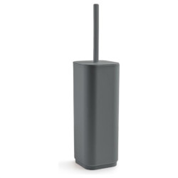 porta scopino wc gedy 6334 seventy da appoggio 90x90x388mm grigio