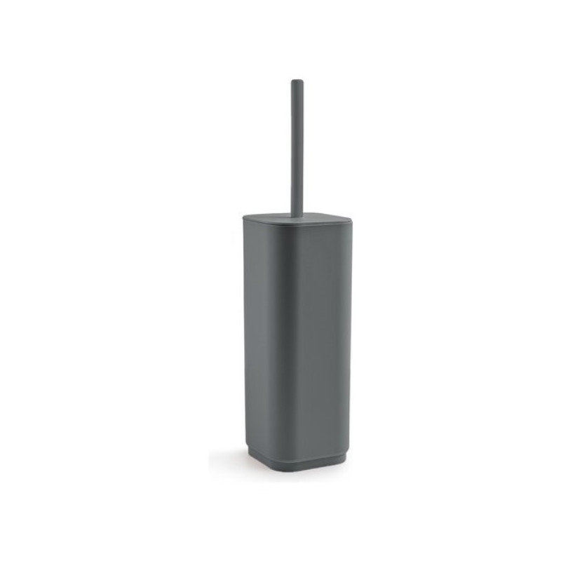 porta scopino wc gedy 6334 seventy da appoggio 90x90x388mm grigio