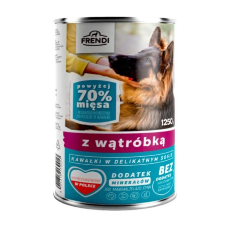 mangime frendi cibo umido per cani: fegato con salsa - 1250g