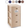 cassettiera stefanplast elegance slim 3 cassetti 4 ruote 30x40x60h