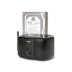 Docking station hamlet wifi per hard disk 2.5/3.5 sata nero [hxddwifi]