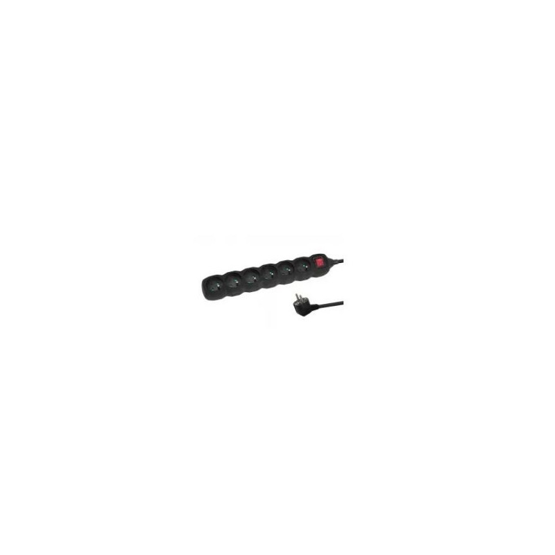 multipresa tipo e esperanza elk217k 6gn/1.5m nero [elk217k]
