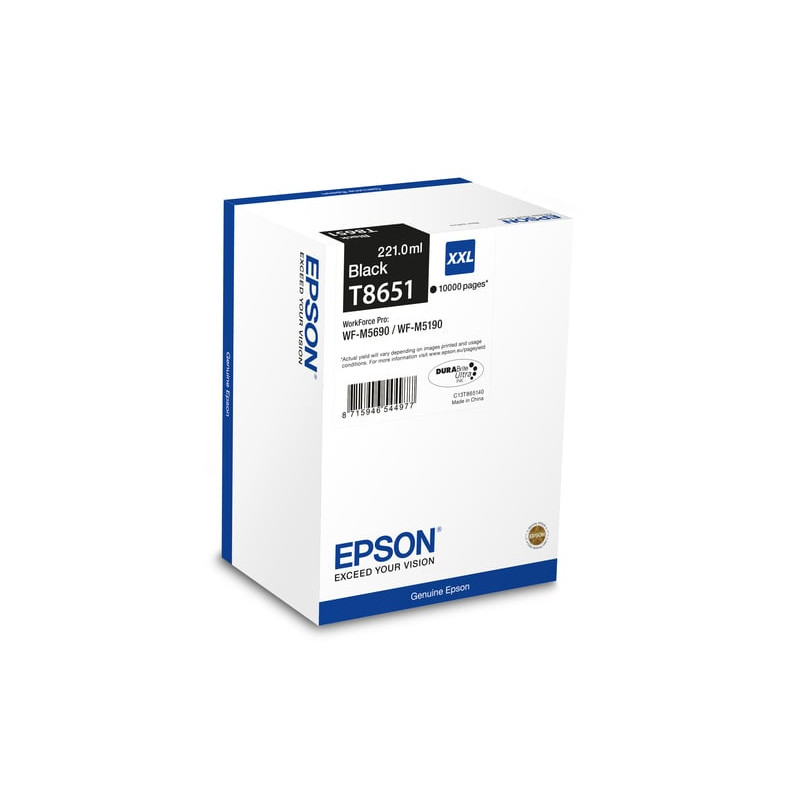 Cartuccia epson t8651 - nero - per workforce pro wf-m5190dw,