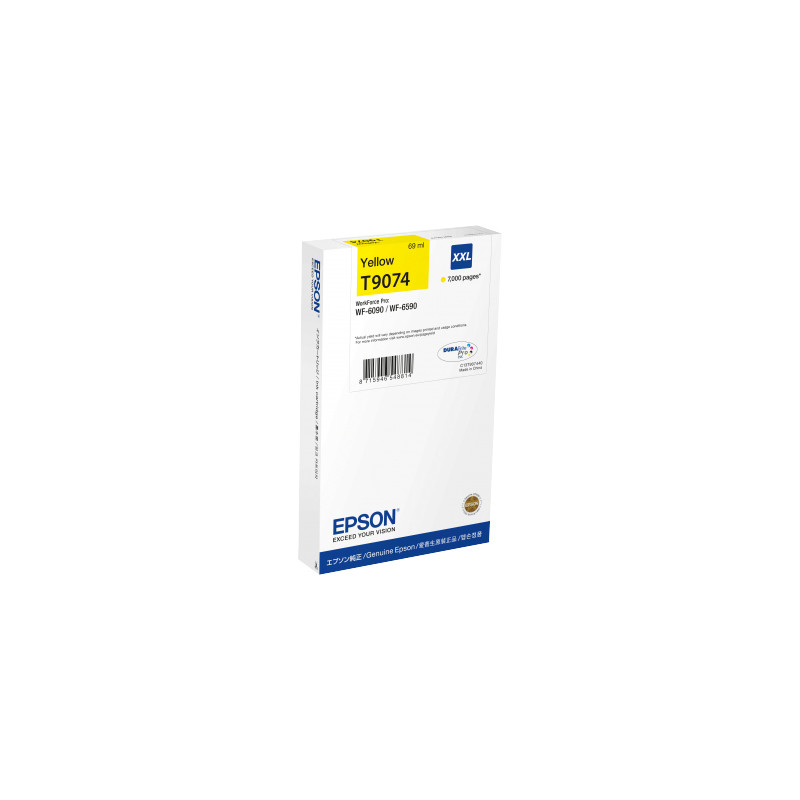 Cartuccia epson t9074 - misura xxl - giallo [c13t907440]