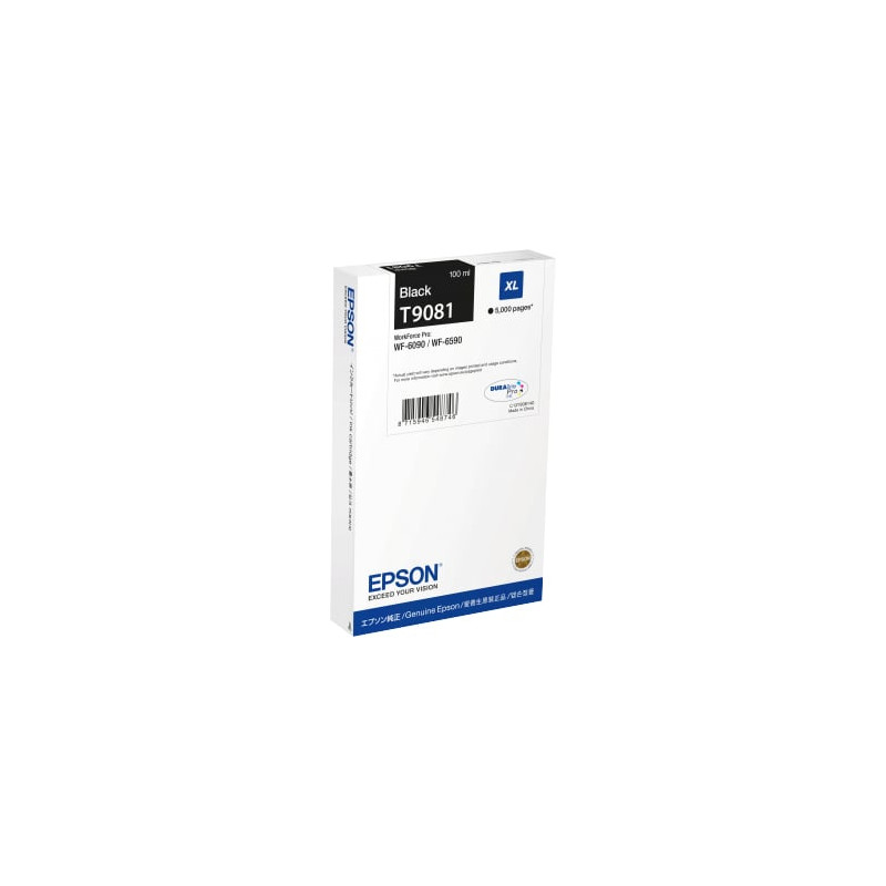 Cartuccia epson t9081 - misura xl - nero [c13t908140]