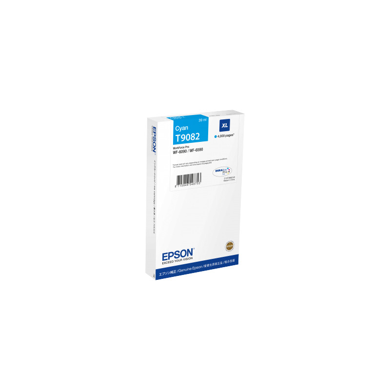 Cartuccia epson t9082 - misura xl - ciano [c13t908240]