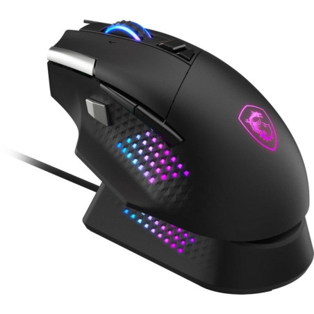 mouse msi versa pro w + dock pro senza fili ottico 6400dpi nero [ummsirbg0000007]