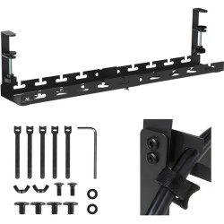 organizzatore di cavi sotto la scrivania mc-103 b nero [akmclksaomc103b]