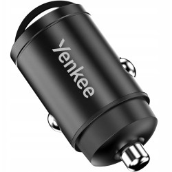 alimentatore da auto yenkee tac car 01 mini 30w usb-c nero [asyenlxyaccar01]