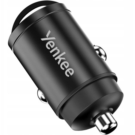 alimentatore da auto yenkee tac car 01 mini 30w usb-c nero [asyenlxyaccar01]