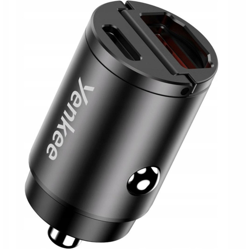 alimentatore da auto yenkee yac car 02 mini 30w usb tipo a-c