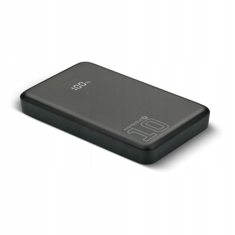batteria portatile everactive eb-10qb powerbank 10000mah nero
