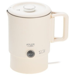 bollitore da viaggio adler ad 1388 650w 0.8l beige [hkadlczad1388be]