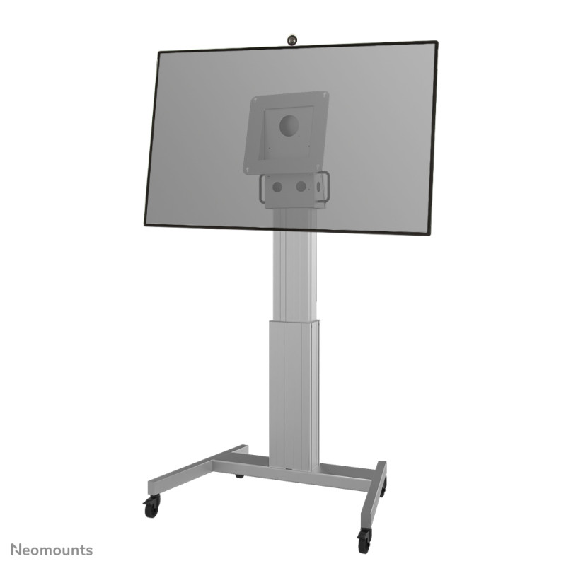 supporto monitor newstar a pavimento con ruoto 50" 150kg argento