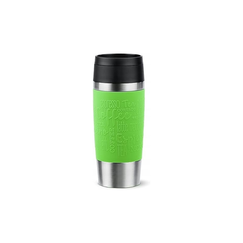 thermos emsa travel mug classic 360ml in acciaio inossidabile/lime