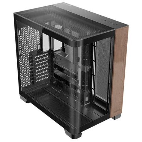 case antec c8 curve wood full tower atx legno/nero [0-761345-10158-5]