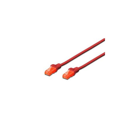 cavo di rete digitus rj45 u/utp cat6 2.00m rosso protezione della
