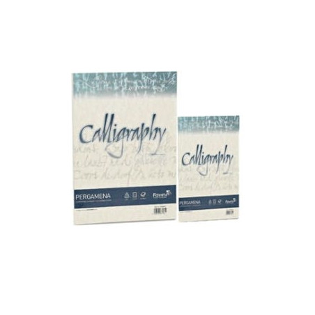 Carta favini calligraphy 50 fogli a4 190gr 10 perla [a694084]