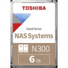hard disk 3.5" 6tb toshiba n300 7200rpm 512mb serial ata [hdwg760ezsta]