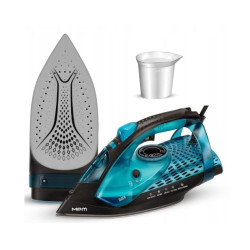 ferro da stiro a vapore mpm mze-29 0.33l 3500w blu nero [mze-29]