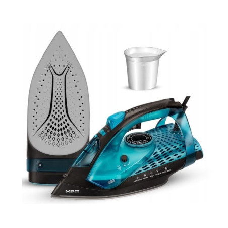 ferro da stiro a vapore mpm mze-29 0.33l 3500w blu nero [mze-29]