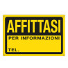 cartello in ppl 30x20cm 'affittasi' [3345p]