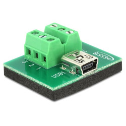 Adattatore mini usb delock femmina terminal block 6 pin