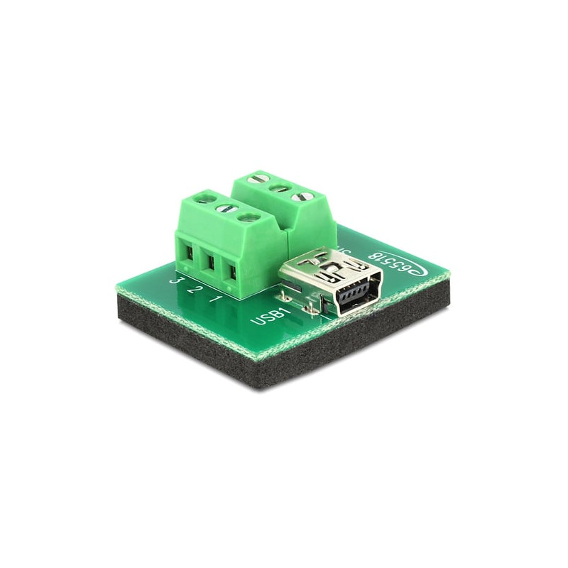 Adattatore mini usb delock femmina terminal block 6 pin