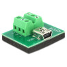 Adattatore mini usb delock femmina terminal block 6 pin