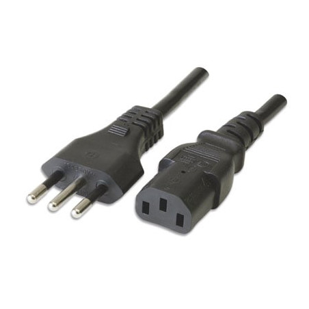 Cavo alimentazione manhattan c13 f a italiana 10m nero